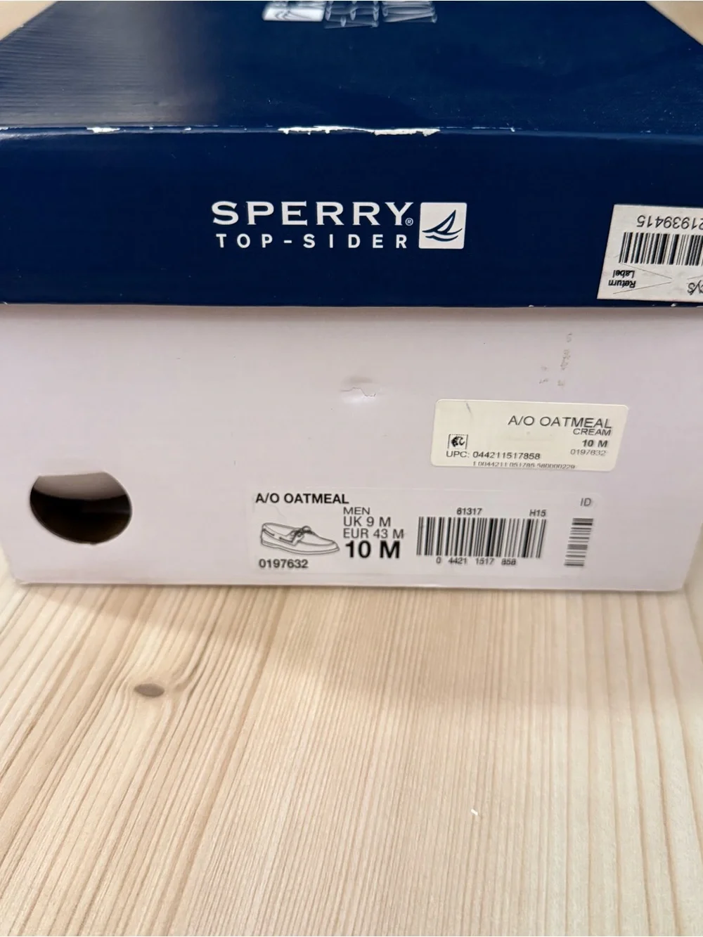 Sperry Top-Sider A/O in Oatmeal size 10